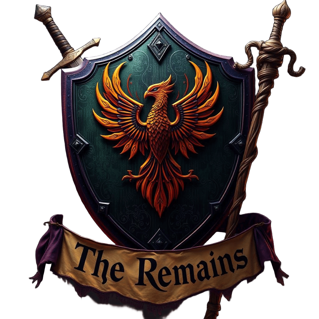 Phoenix Kite Shield in Dark Fantasy Style