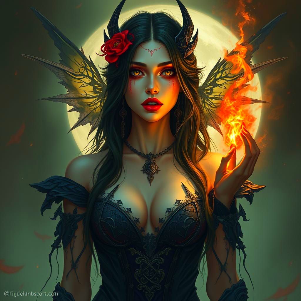 Mystical Seducress in Despair