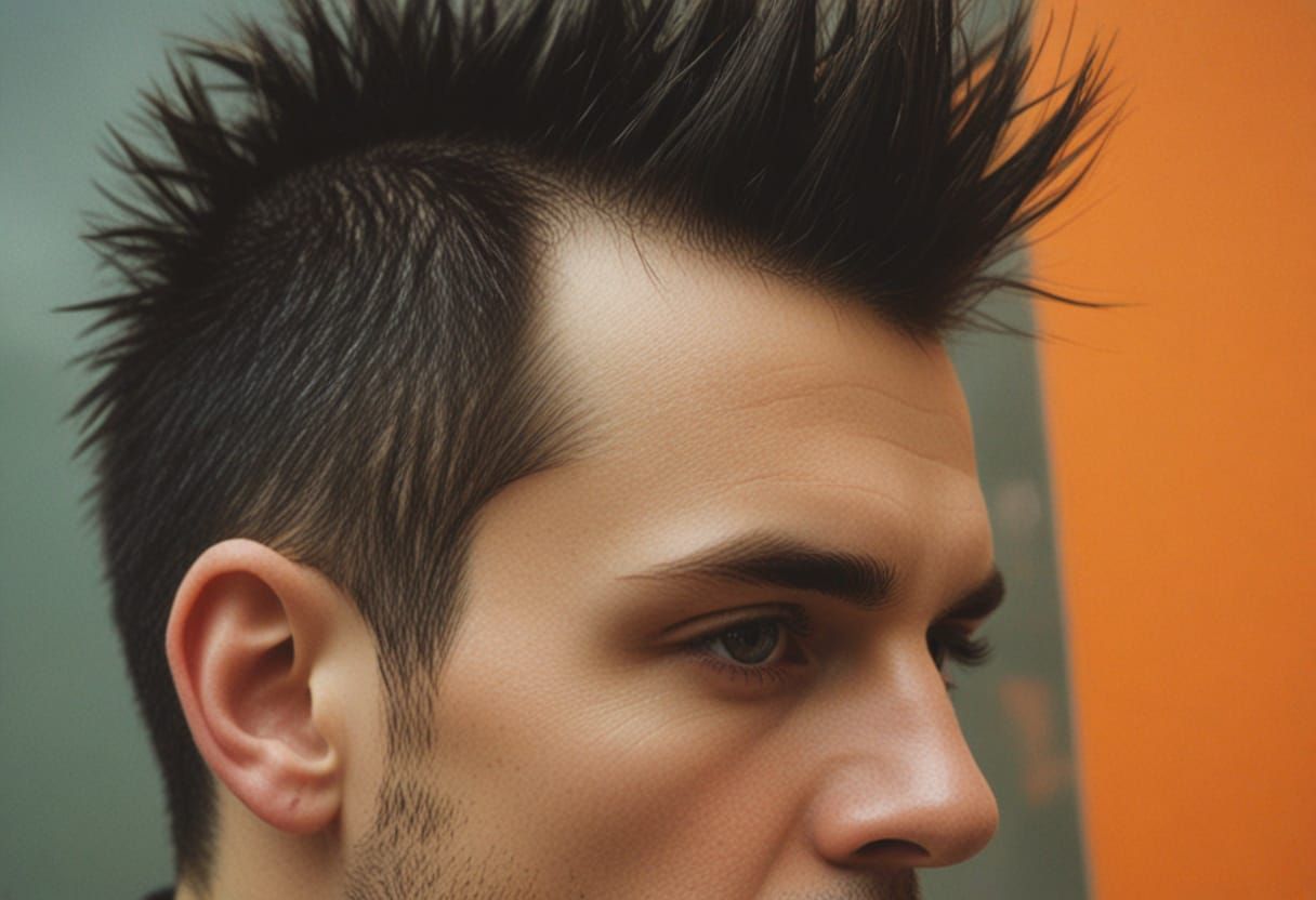 Punk Rock Singer Collage in Pinhole Style