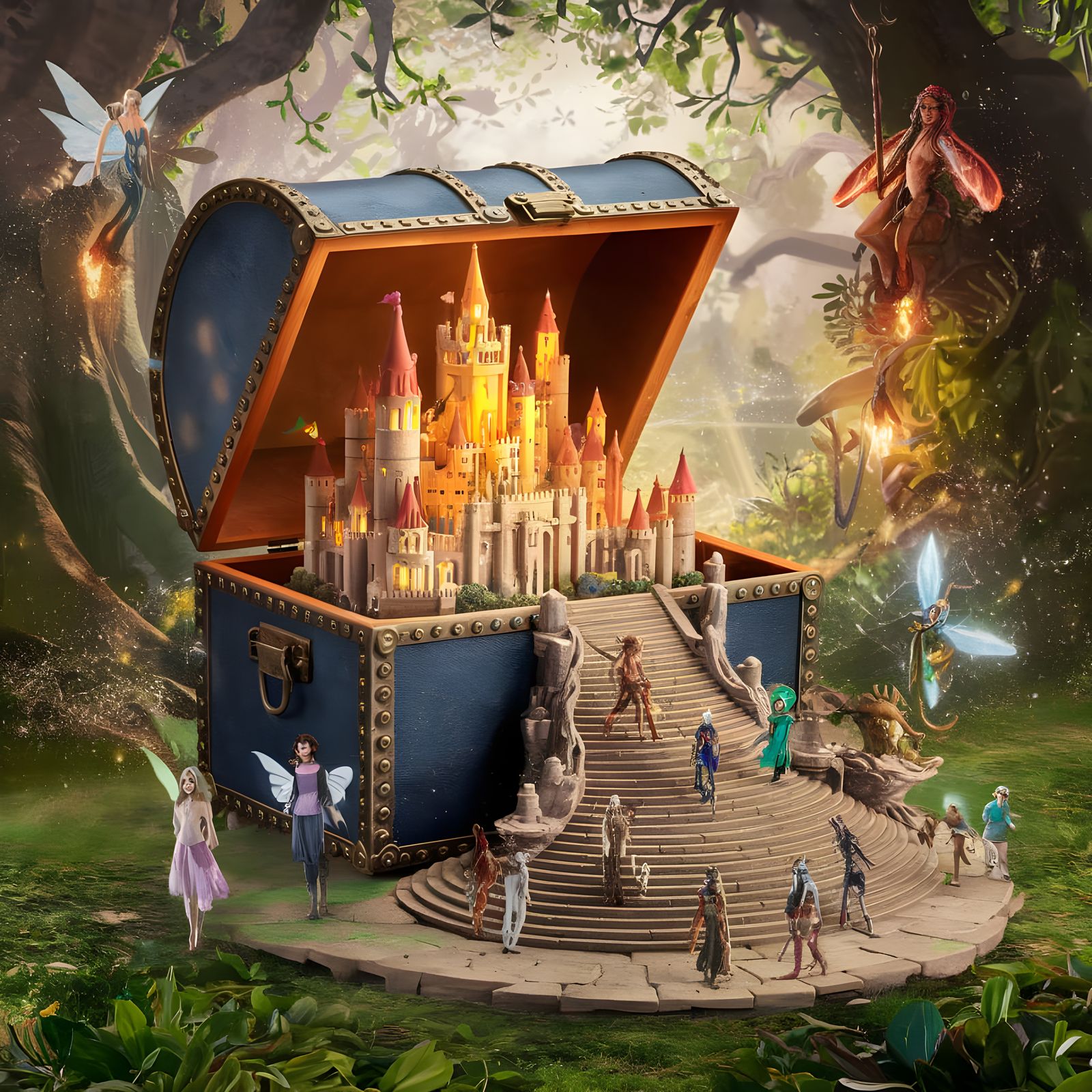 Enchanting Witchcraft City in Verdant Grove