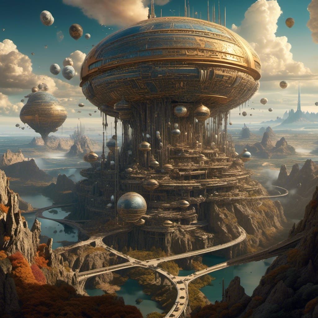 Surreal Dreamscape: An Epic Digital Matte Painting