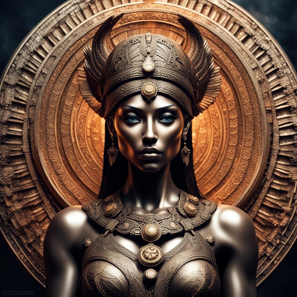 Goddess Asherah in Epic Cinematic Portrait