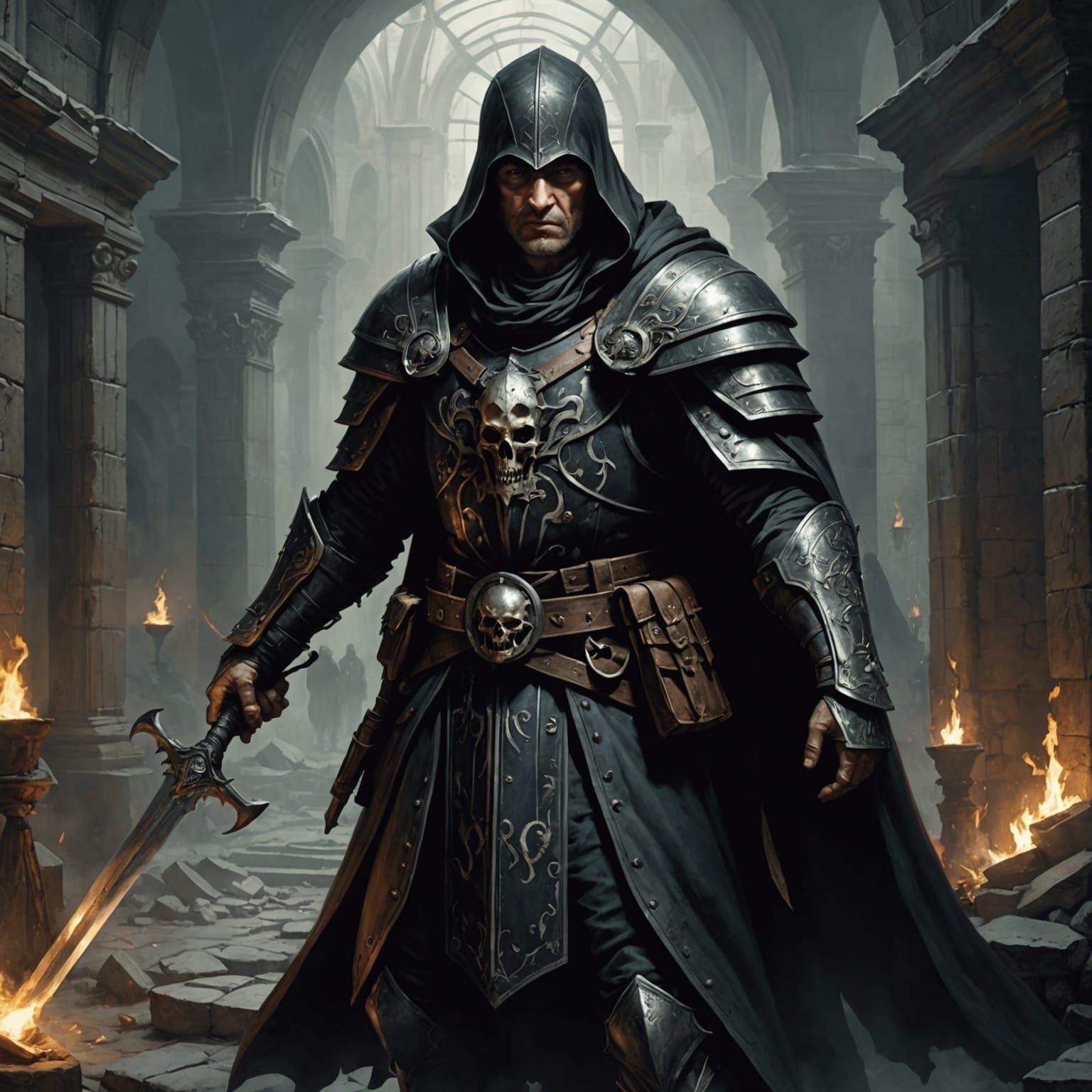 Grimdark Scene in the Style of Spranger