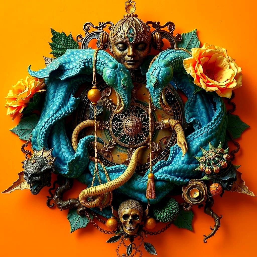 Mysterious Organic Hyperrealist Masterpiece