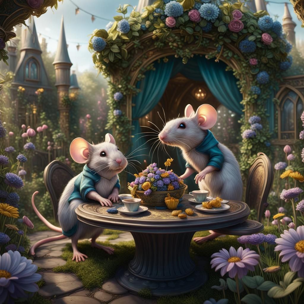 Mice Host Garden Party in Sparklecore Style
