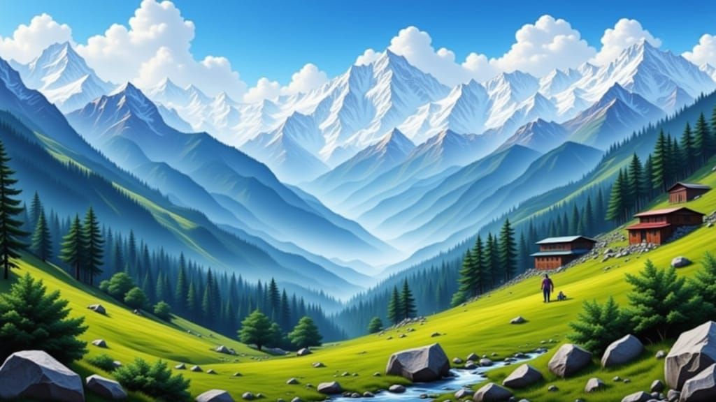 Himalayan Peaks: Impressionistic Landscape Photography