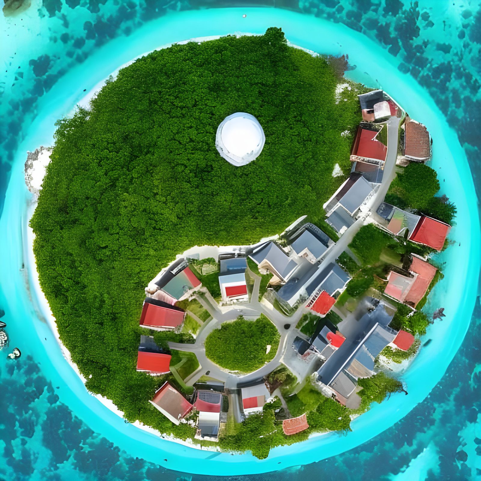 Serene White Sand Landscape