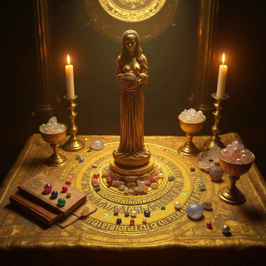 Golden Altar to the Goddess of Fortune