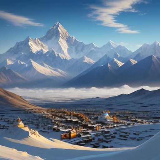 Leh Tibet: Himalayan City at Golden Hour