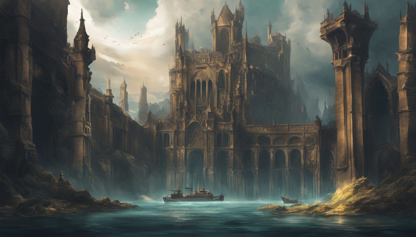 Submerged City of Ys: Dark Fantasy Concept Art