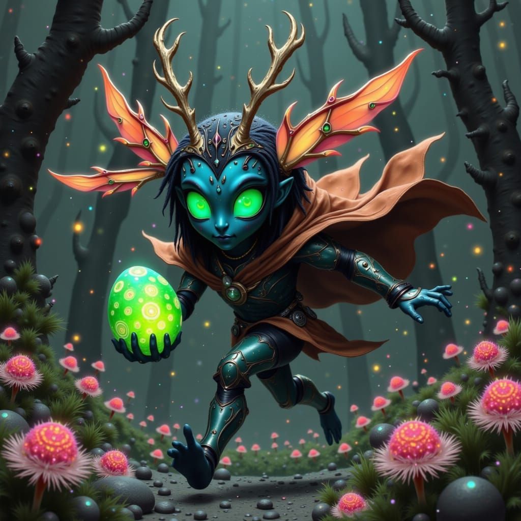 Firbolg Druid Escaping Alien World