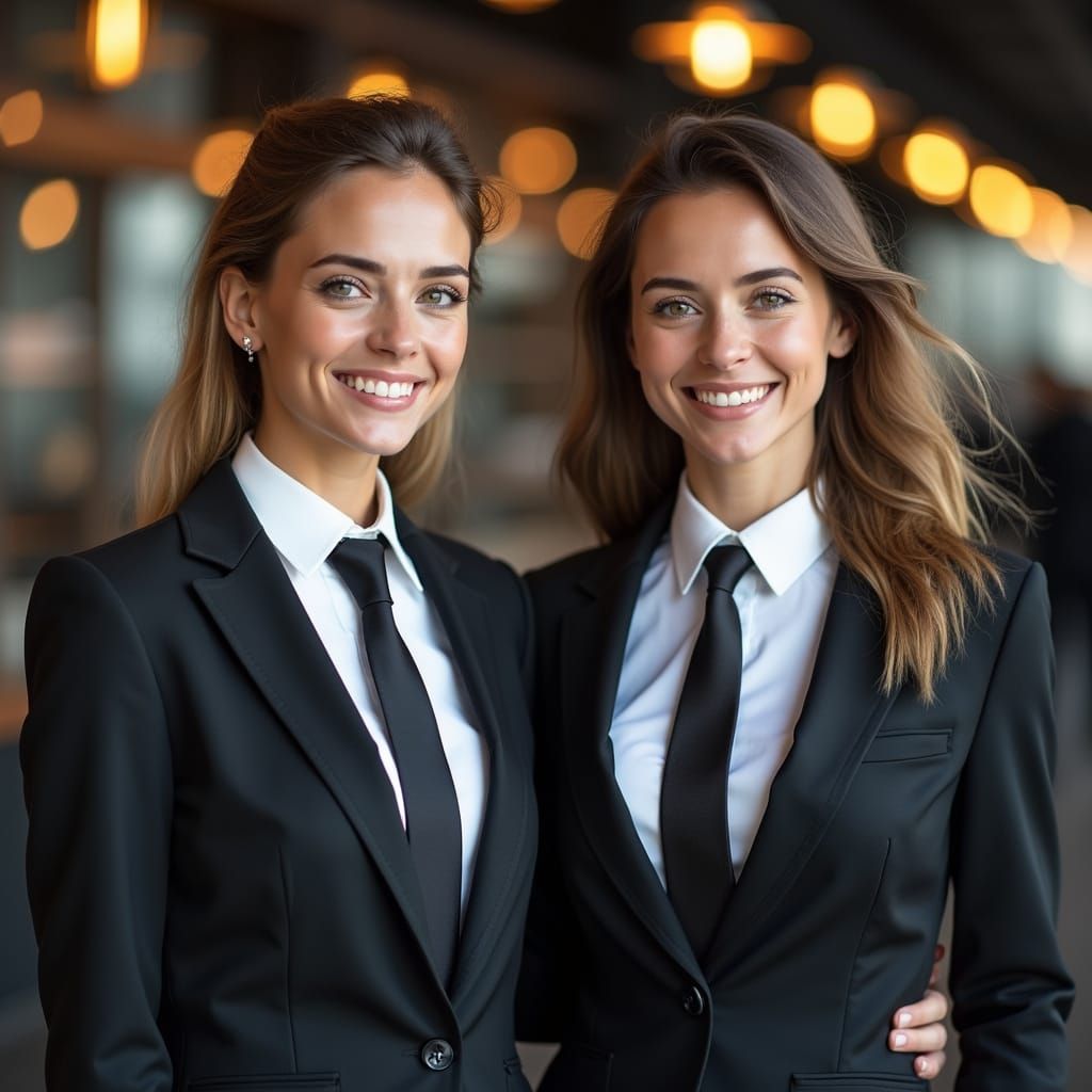 Women in Business Attire, Ties and Suits