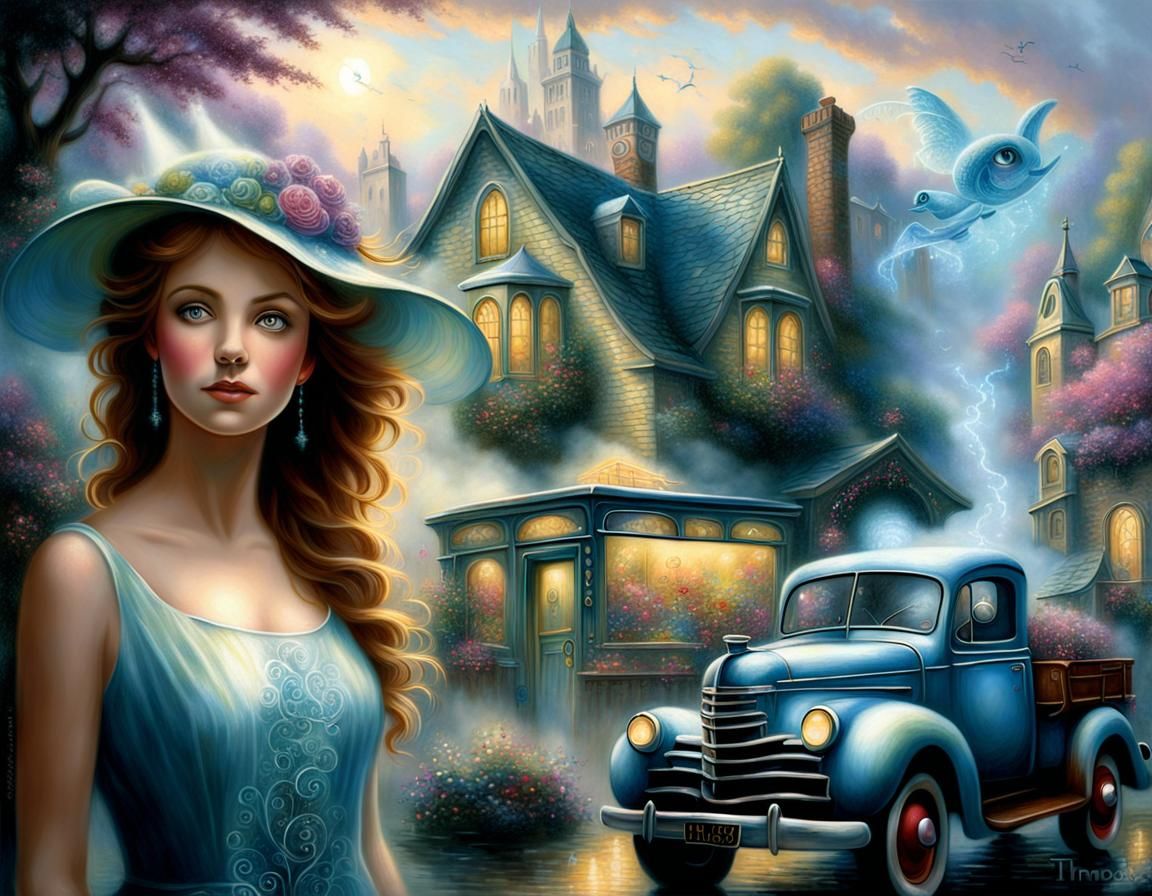 Ethereal Fantasy Graffiti Art: A Journey