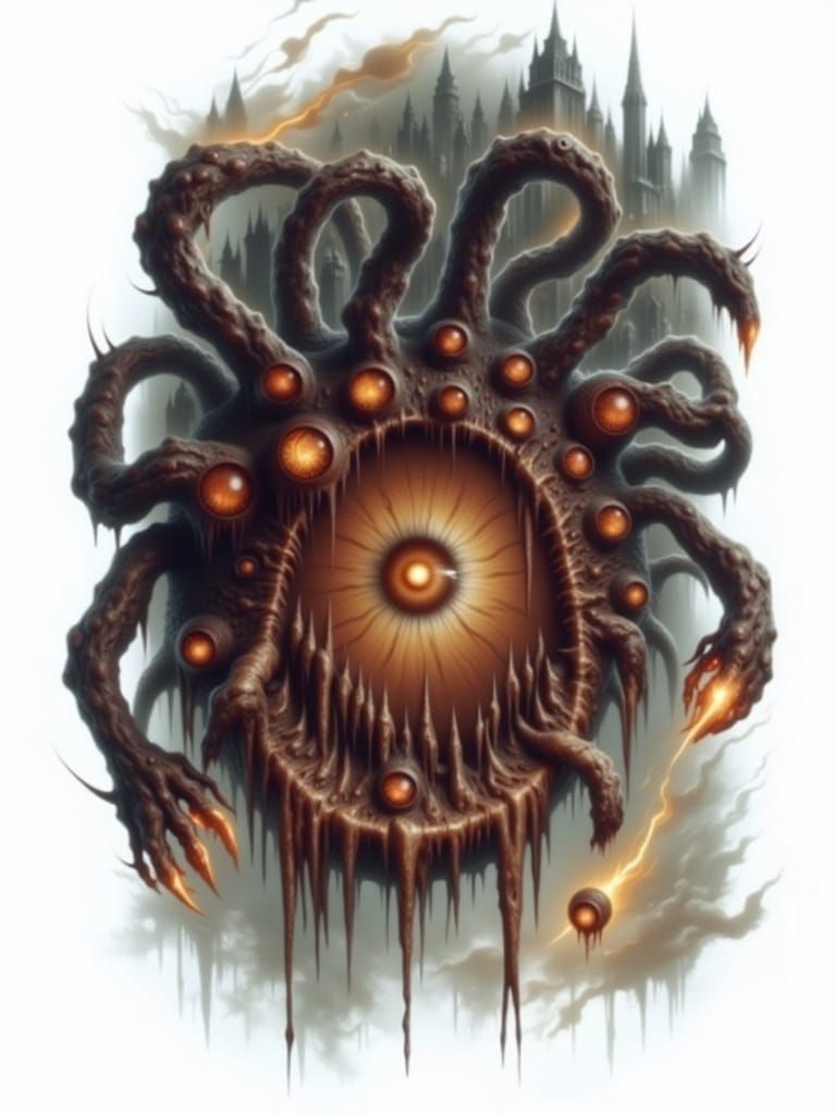 A viciously vile Beholder Qhertucahs