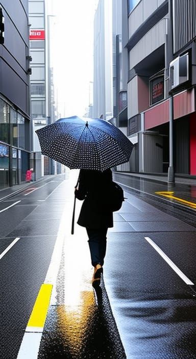 Girl under an Umbrella