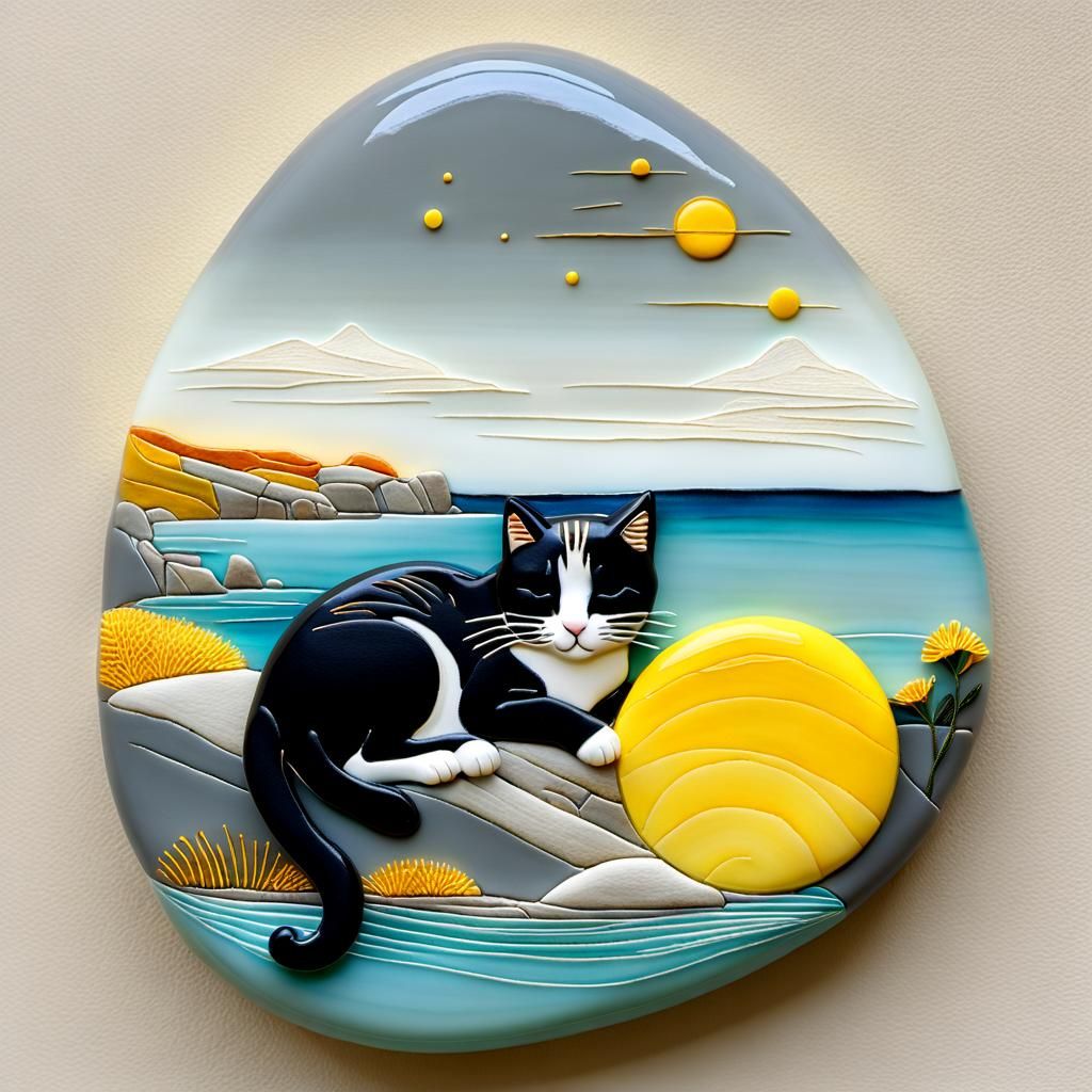 cat sleeping in the sun