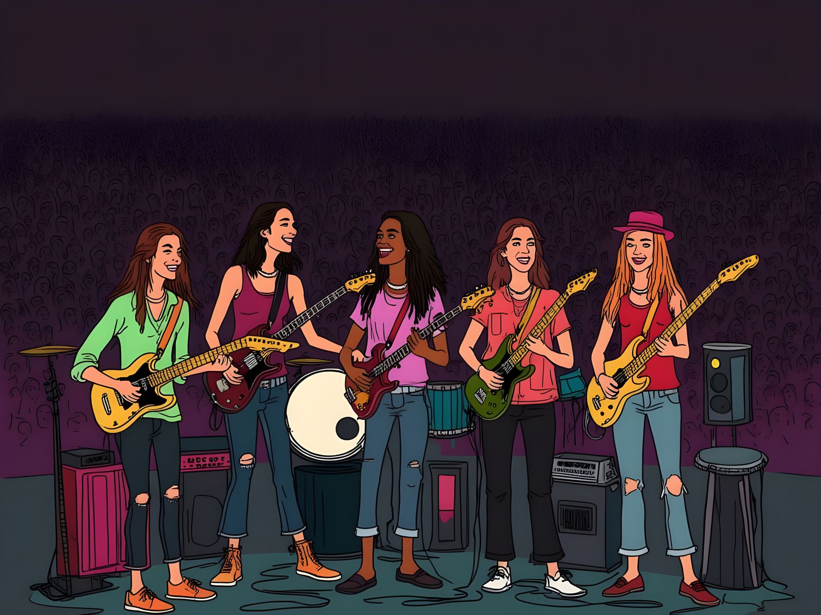 Grunge Goddesses Rock the Local Club