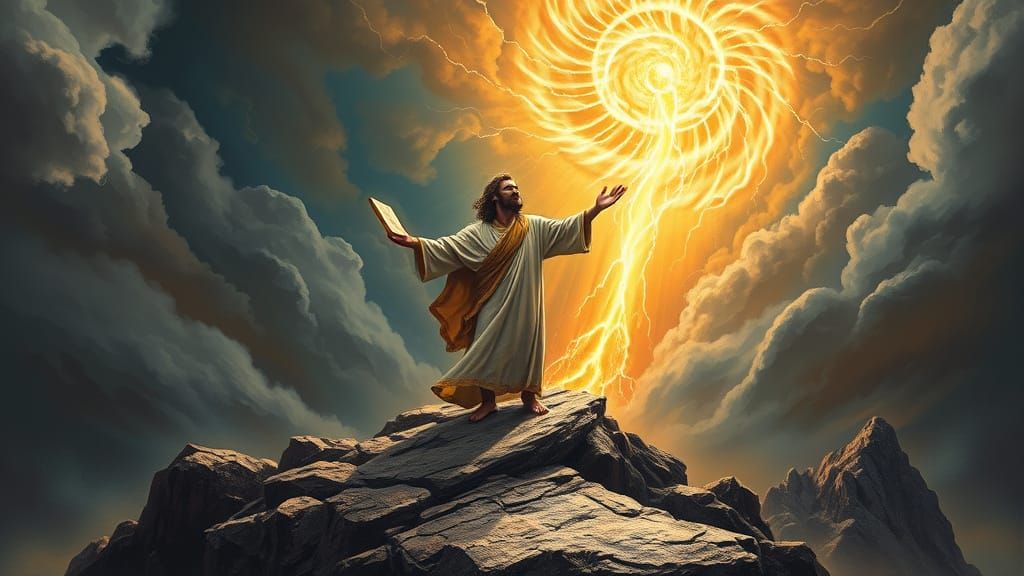 Moses Receives Divine Revelation on Mount Sinai