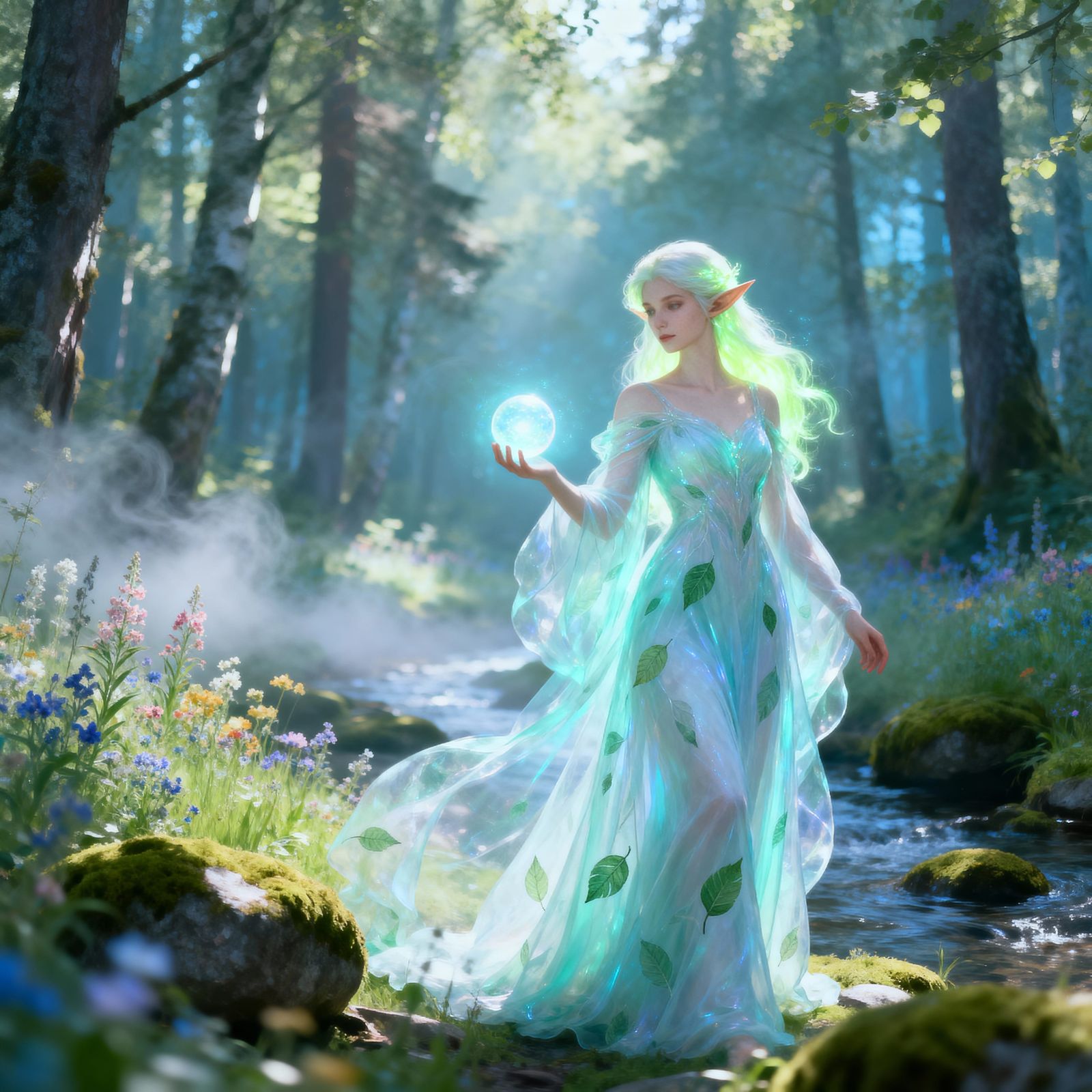 Elven Goddess in her forest