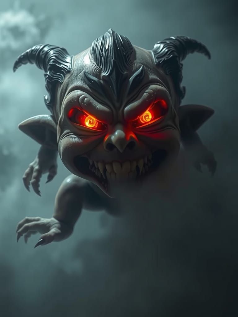 Mysterious Tiyanak Emerges from Fog in a Dark, Cinematic Sce...