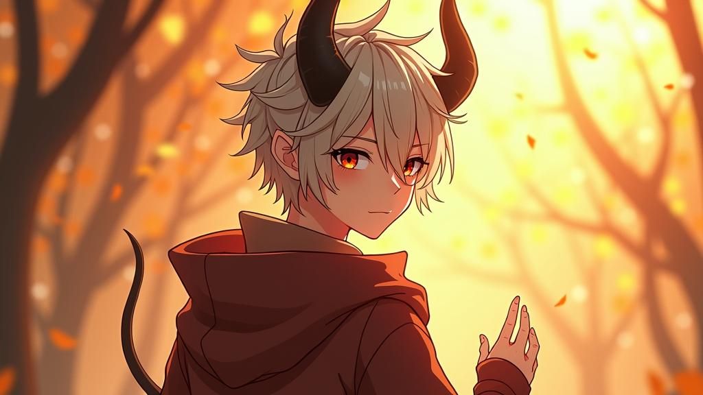 Platinum Demon in Hyperdetailed 3D Anime Art