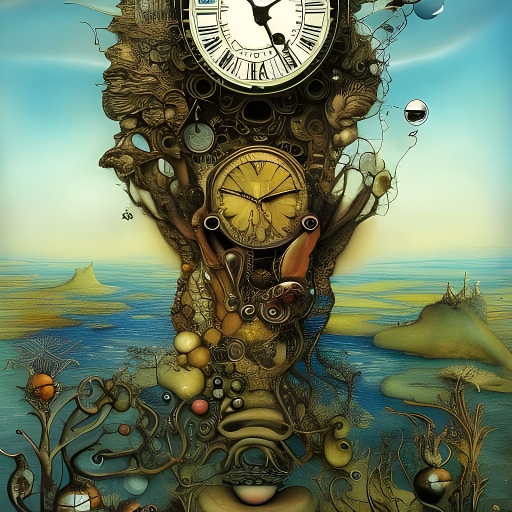 Surreal Clock of Time, Space, and Reality