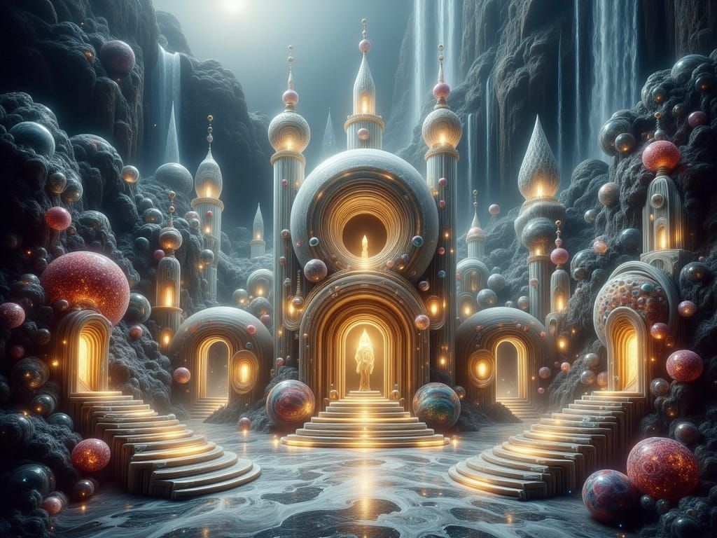 A futuristic dream palace