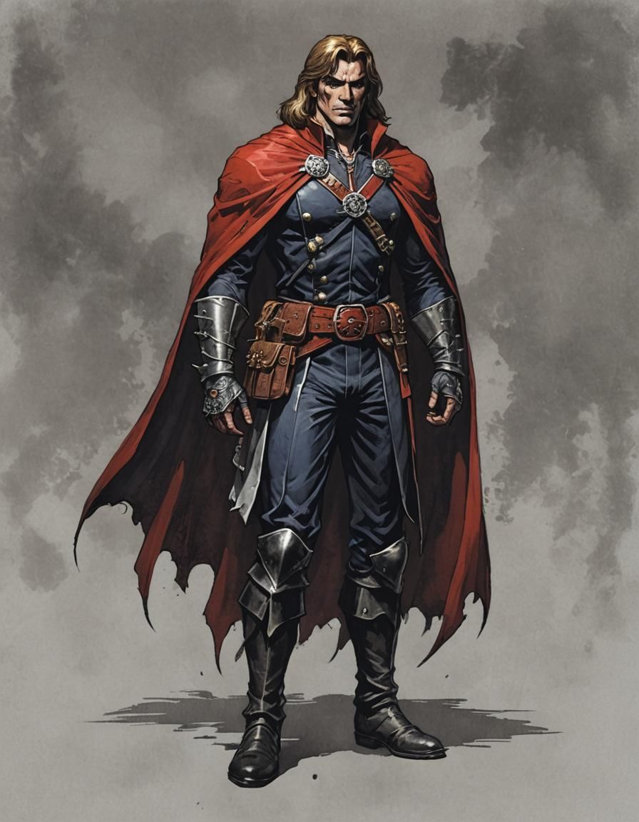 Simon Belmont as Dracula with Vampire Cape
