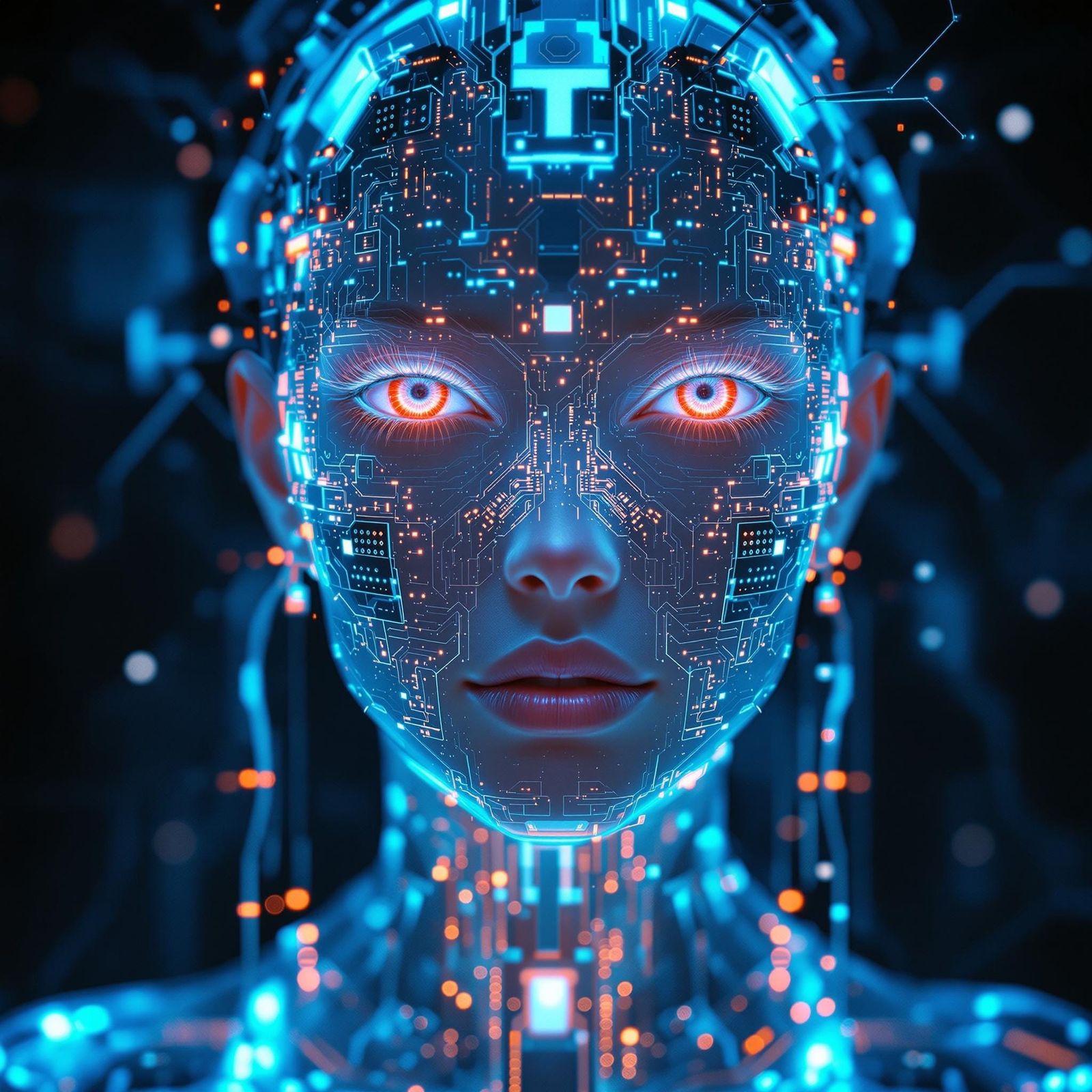 Synthetic Goddess Emerges from Digital Haze