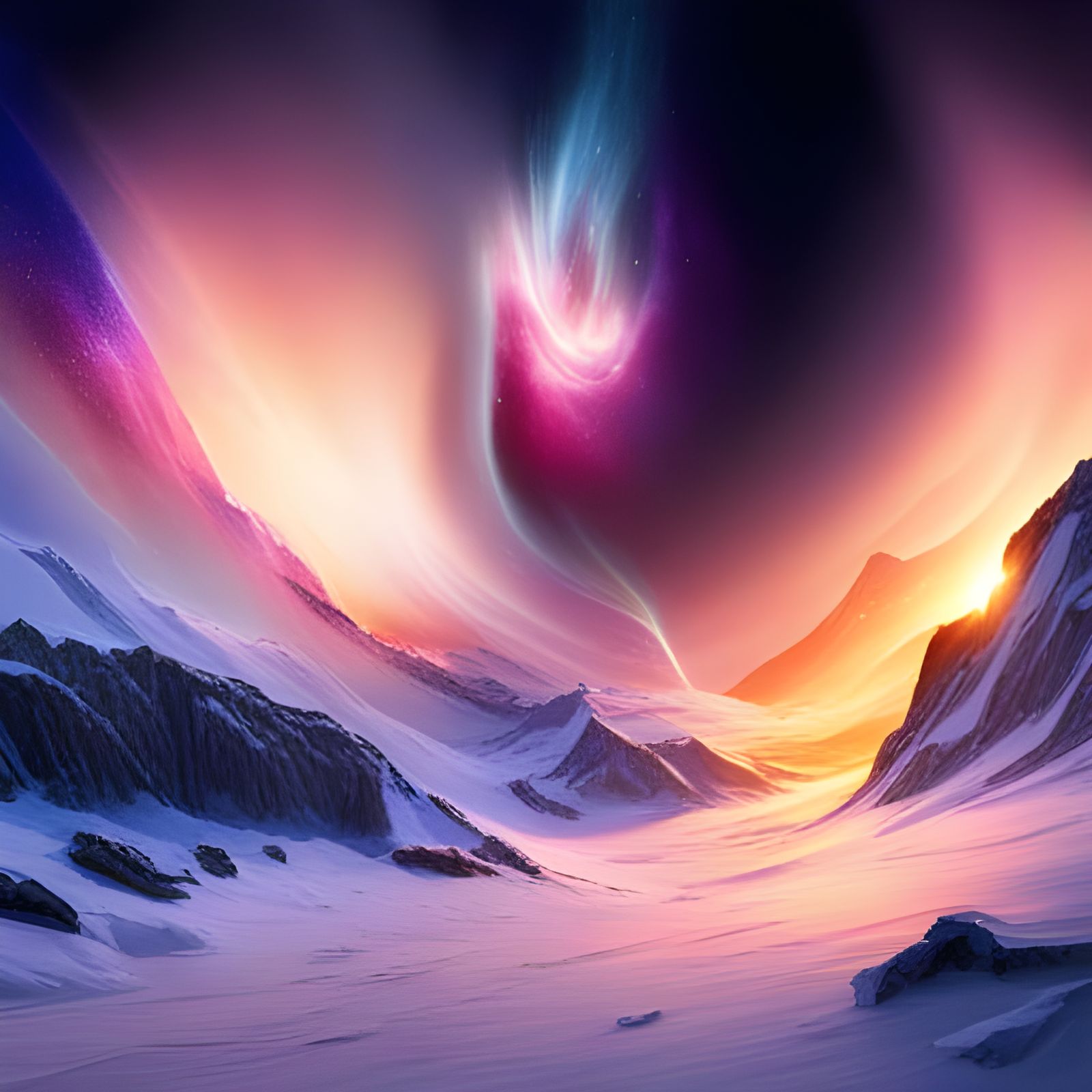 Vibrant Galaxy of Swirling Nebulas and Stars