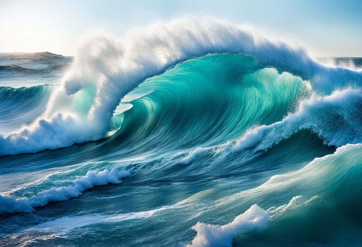 Turquoise Chaos in Golden Light