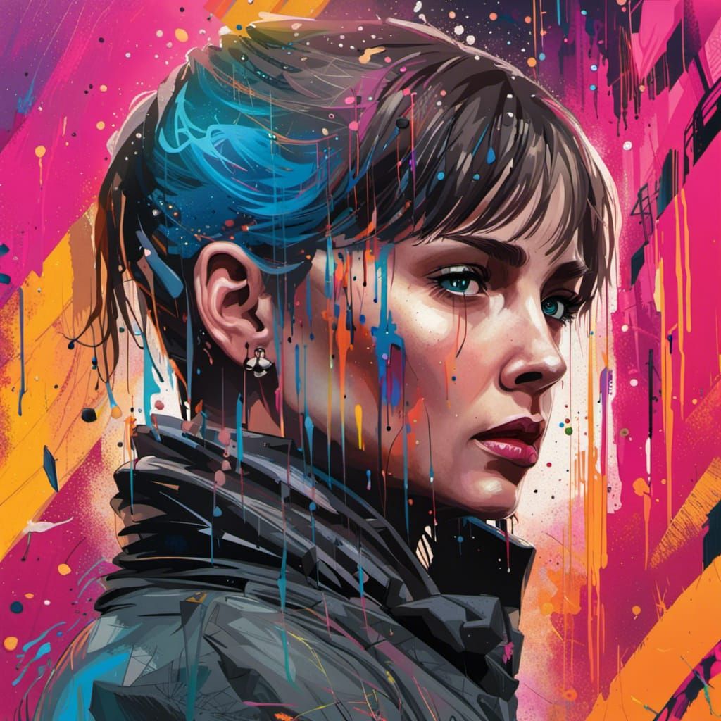 Graffiti Art Inspired by Blade Runner 2049