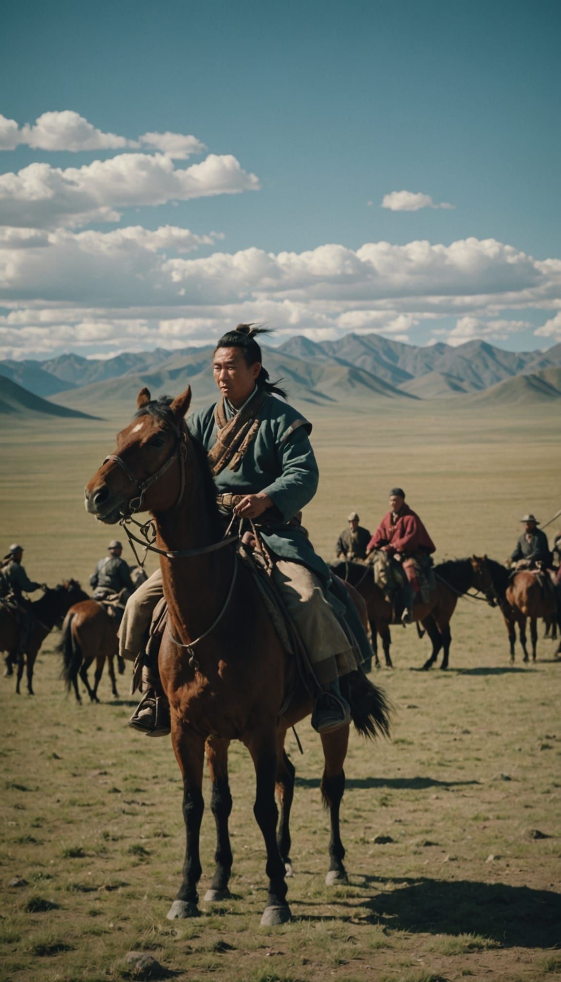 Mongolia: A Dramatic Cinematic Film Still