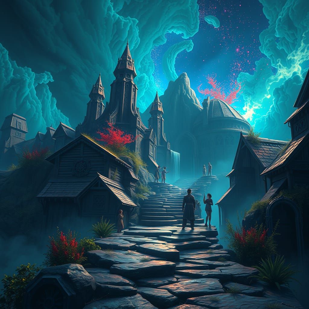 Ethereal Fantasy Realm Unveiled in Vivid Detail