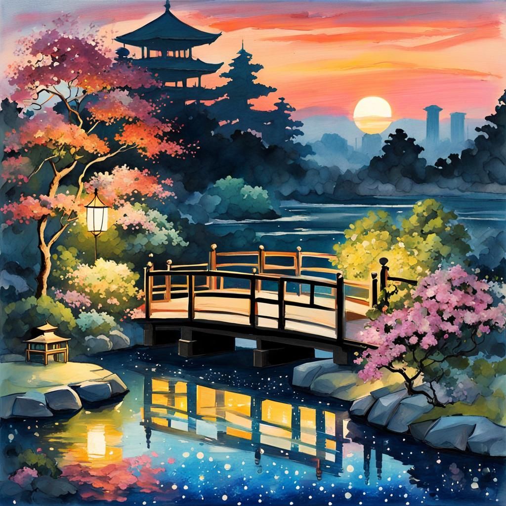 Celestial Sphere: Fantasy Landscape with Ancient Ruins