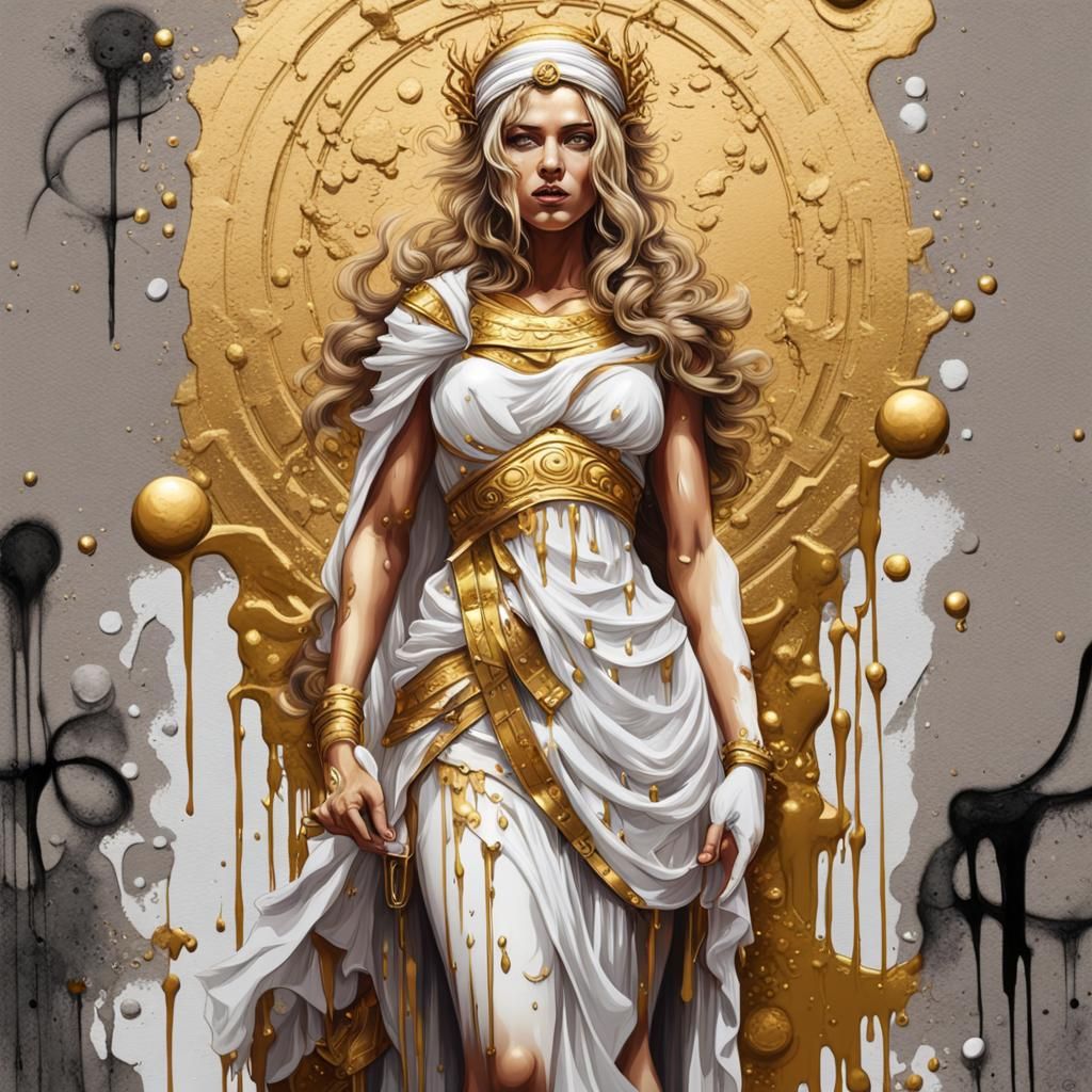 Roman Goddess Pudicitia in Graffiti Art