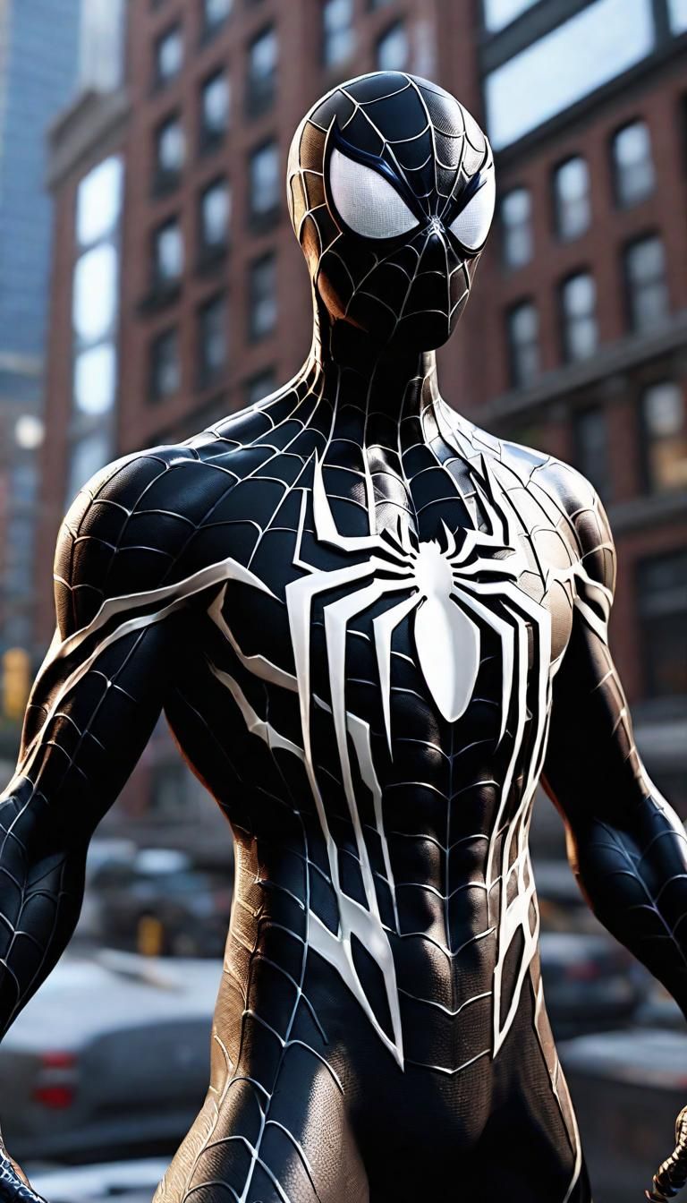 Peter Parker fused with the Venom symbionte