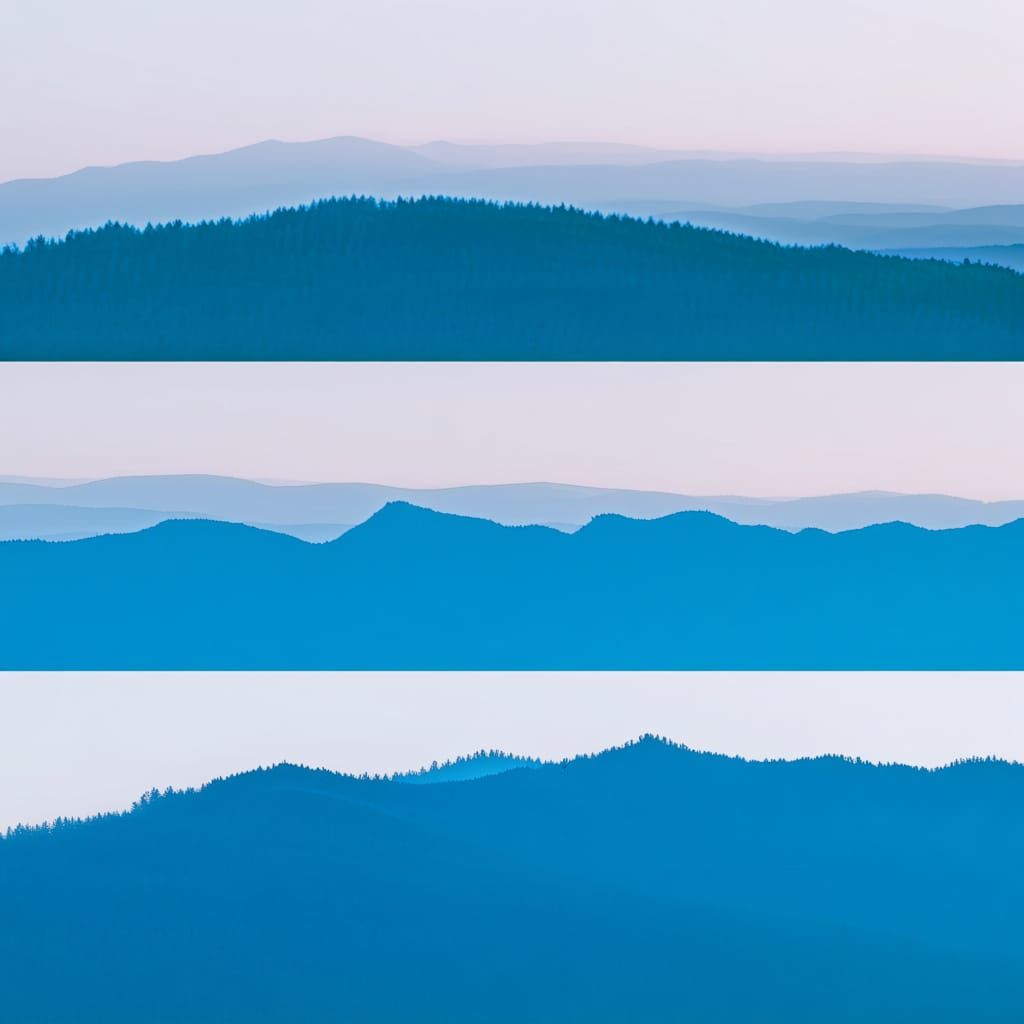 AI Layered Image: Three Dawns