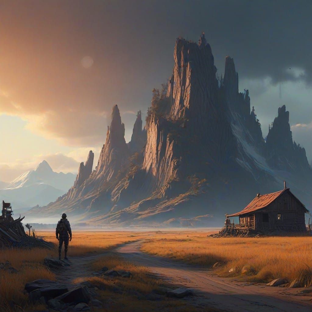 Surreal Cinematic Masterpiece in Maximalist Style