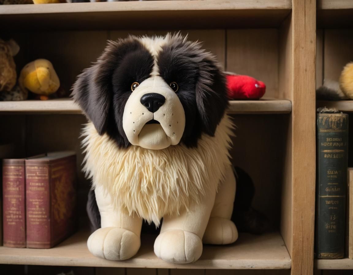 Nostalgic Newfoundland Plush Toy Still Life