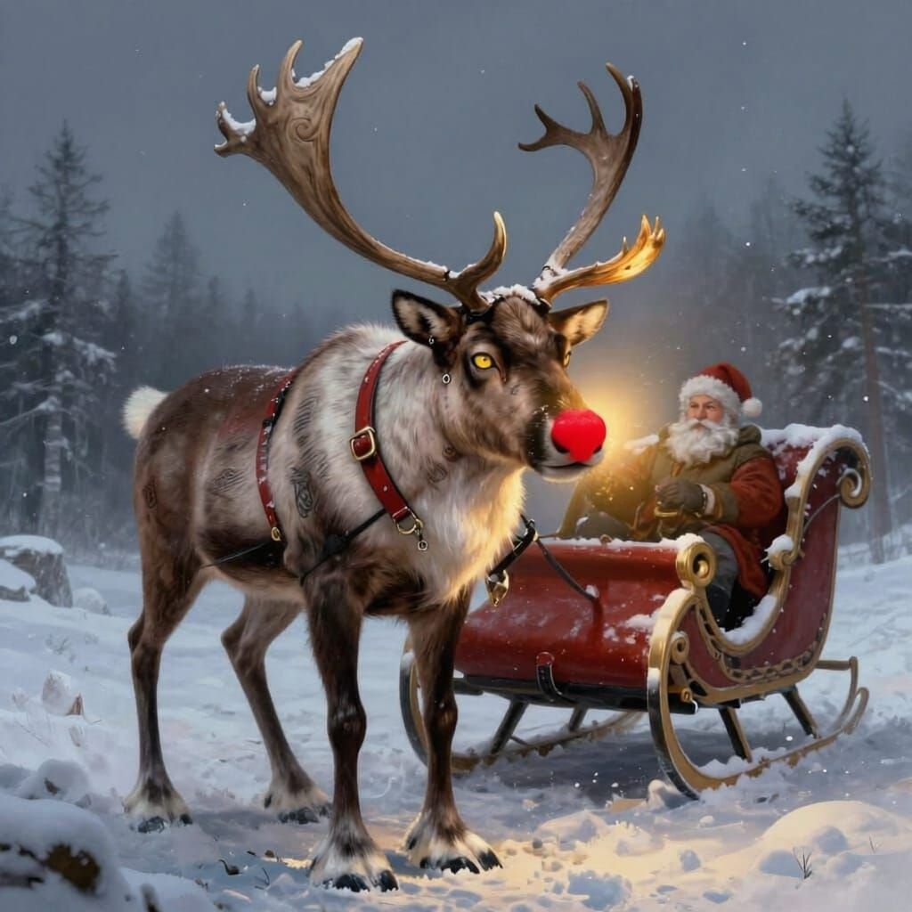 Muscular Rudolf with Tattoos and Piercings