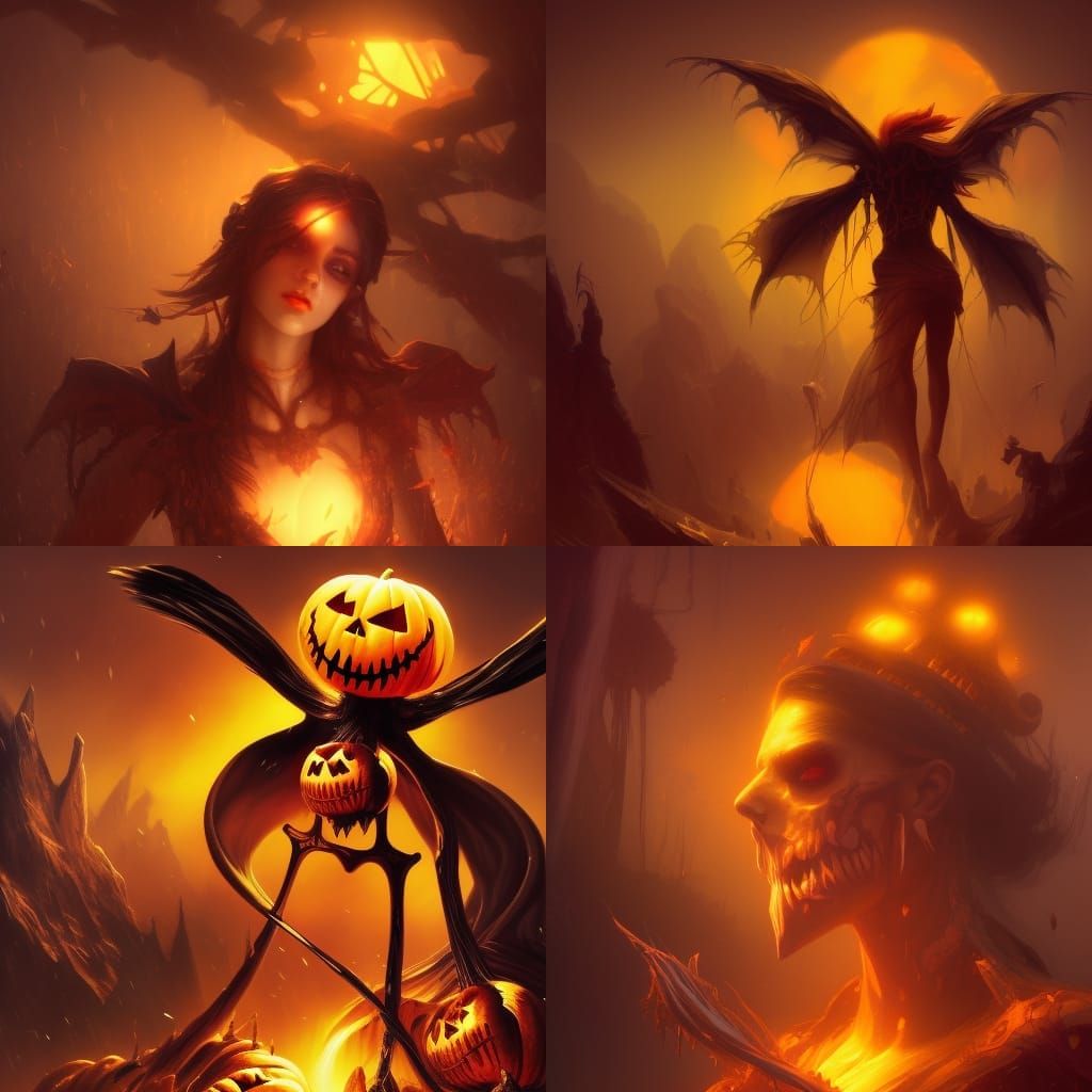 Halloween Pumpkin King Portrait in Unreal Engine
