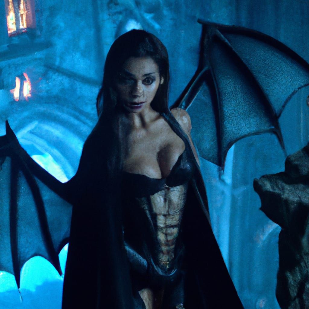 Nicole Scherzinger as Werebat in Gothic Castle