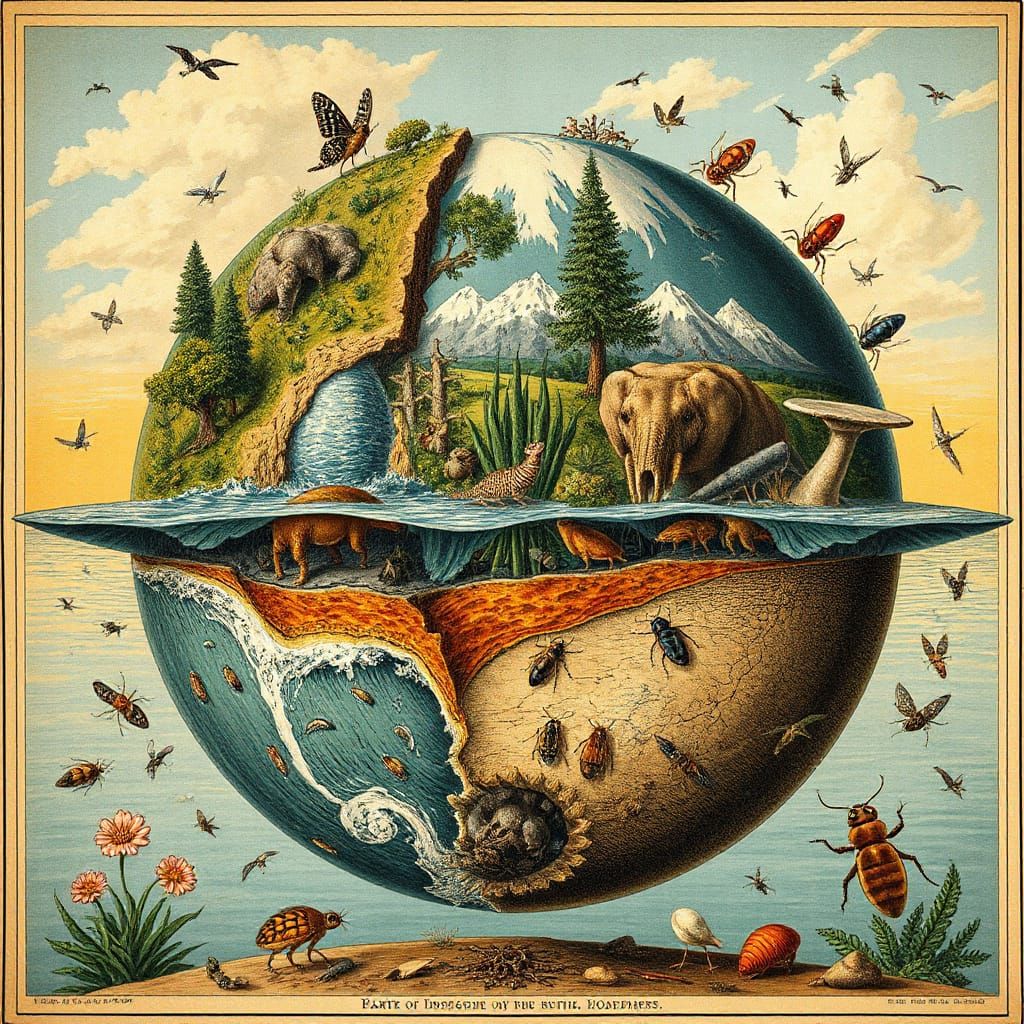 An early Victorian perception of the complexity of life on e...