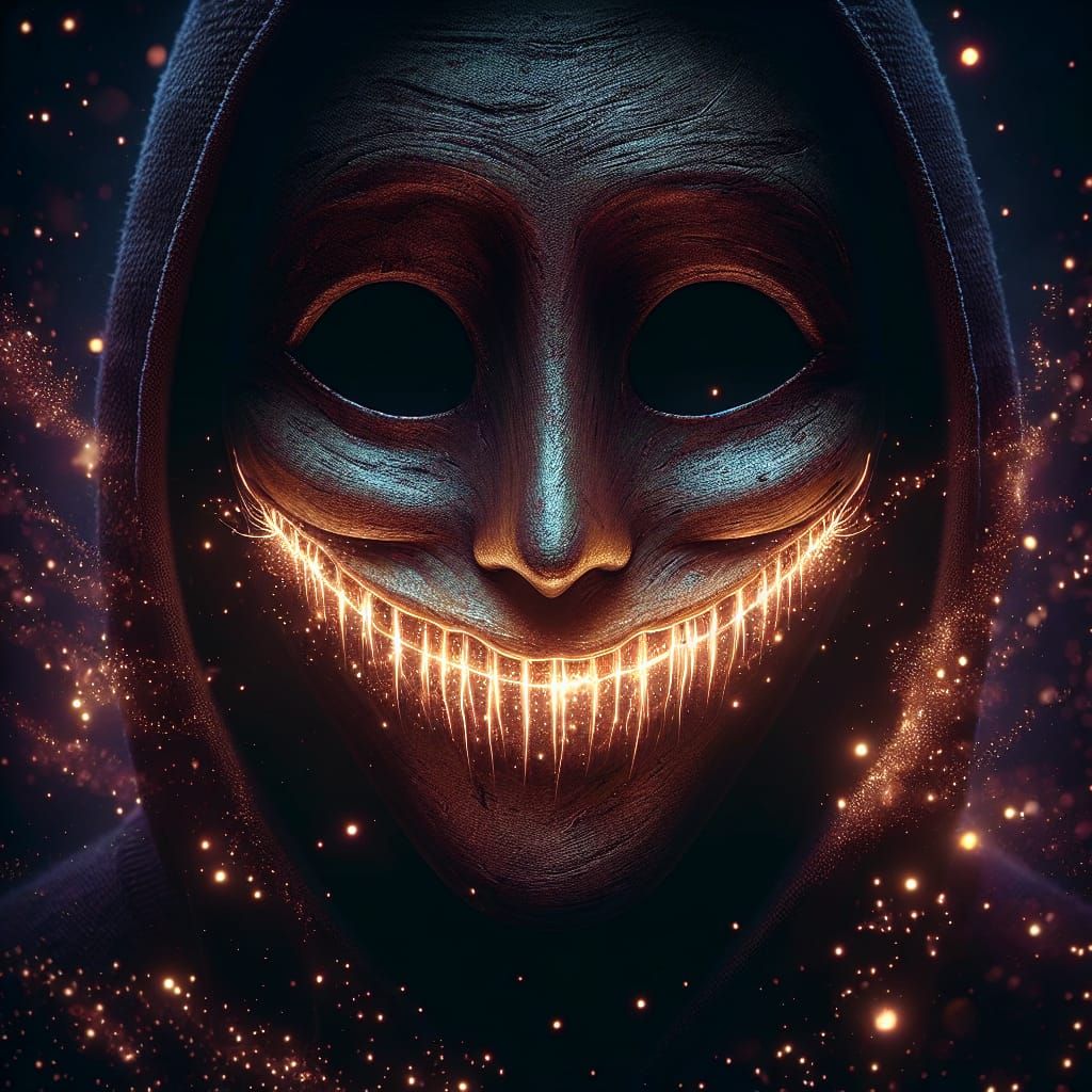 Wearing a Smile Like a mask