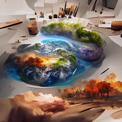 Earth Creation Concept Art: A Beautiful Beginning