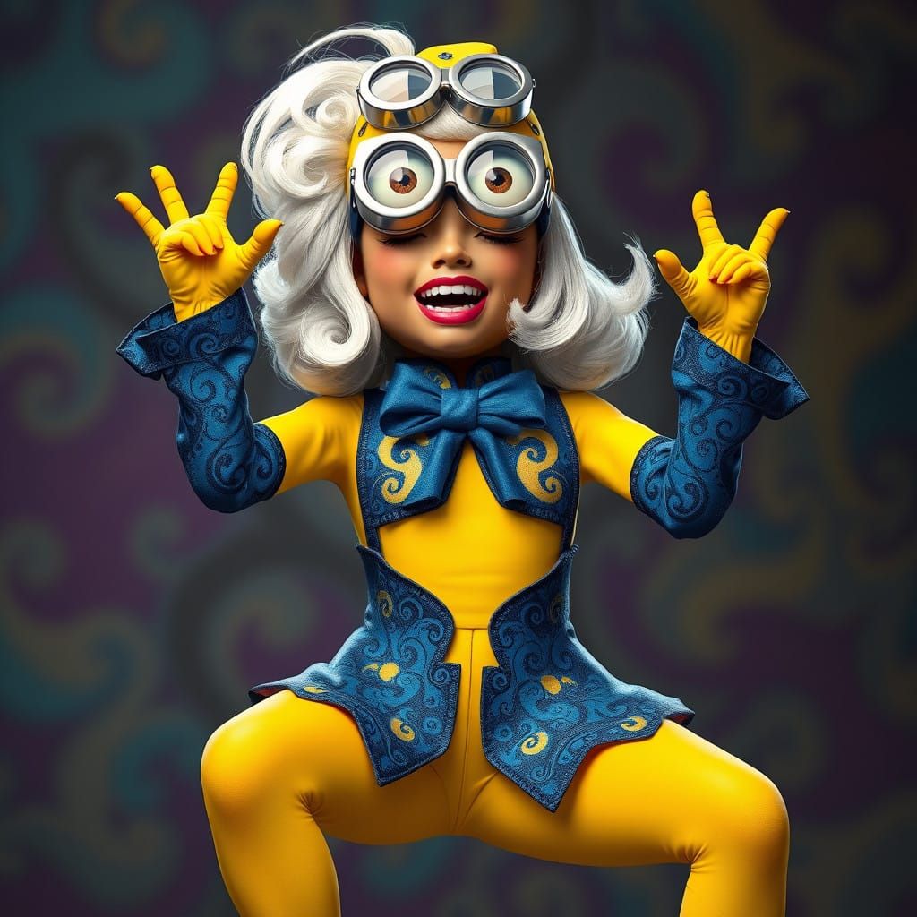 RuPaul's Whimsical Drag Queen Minions Litter in Playful Ense...