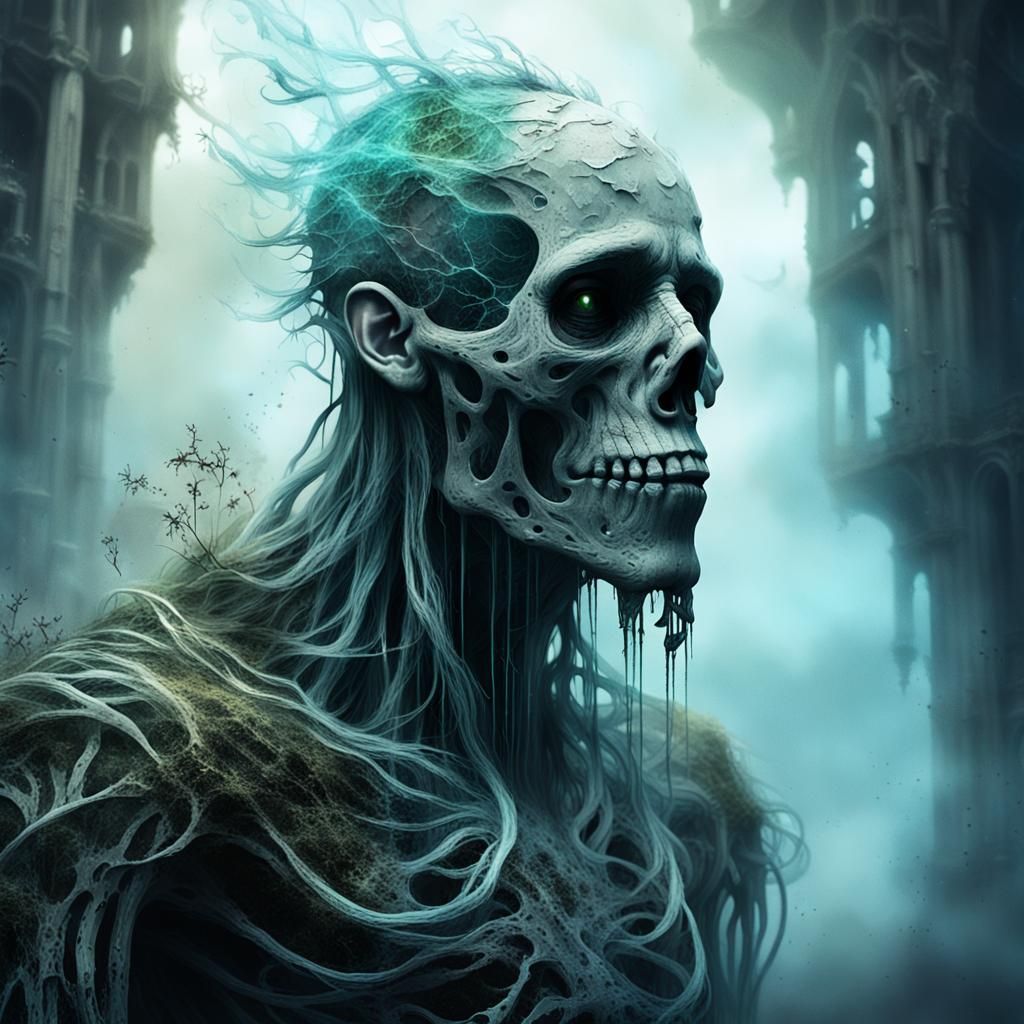 Ethereal Dream Creature in Abandoned Dreamscape