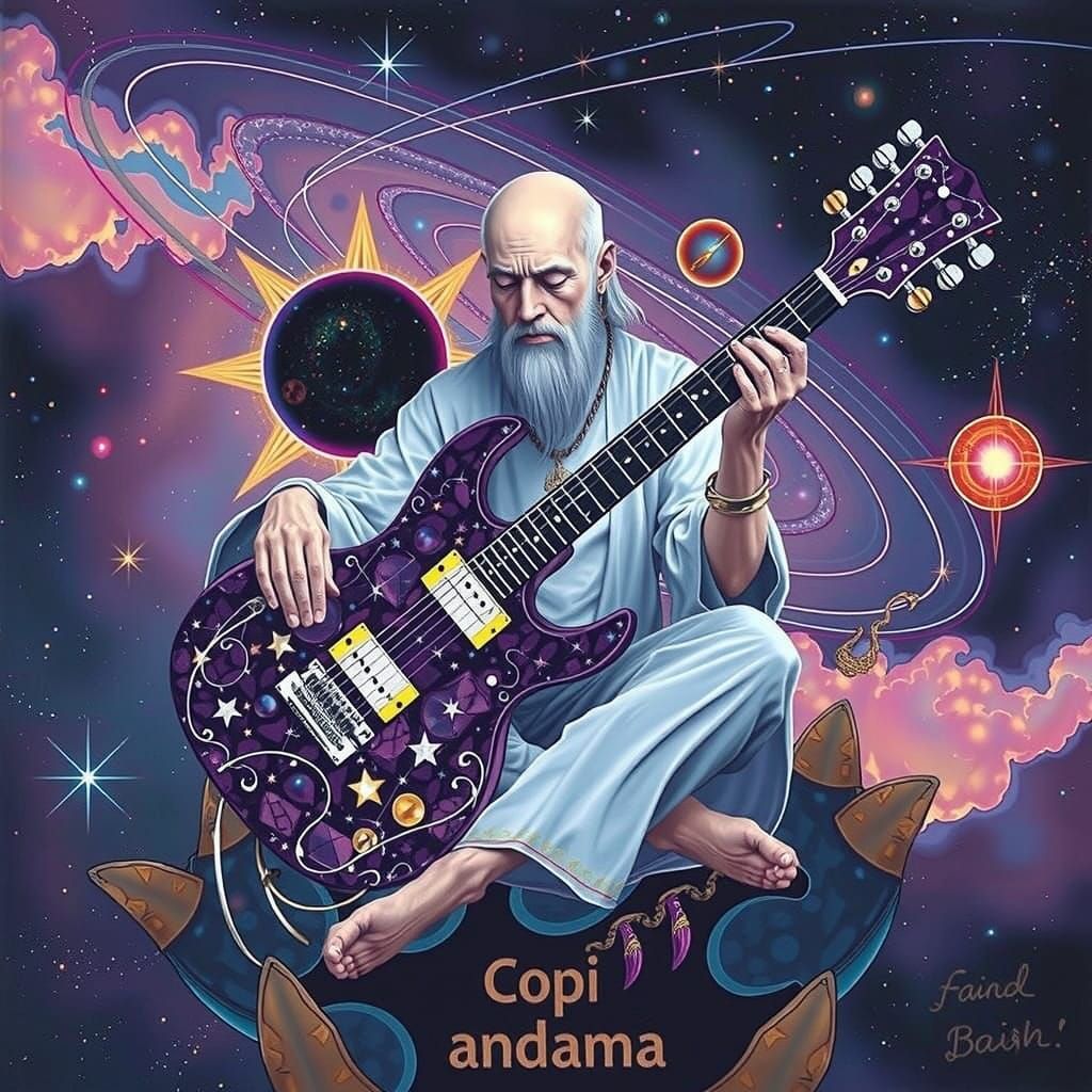 Cosmic Visionary in Star-Studded Robes