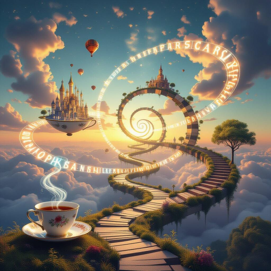 Surreal Dreamscape of Endless Imagination and Creativity